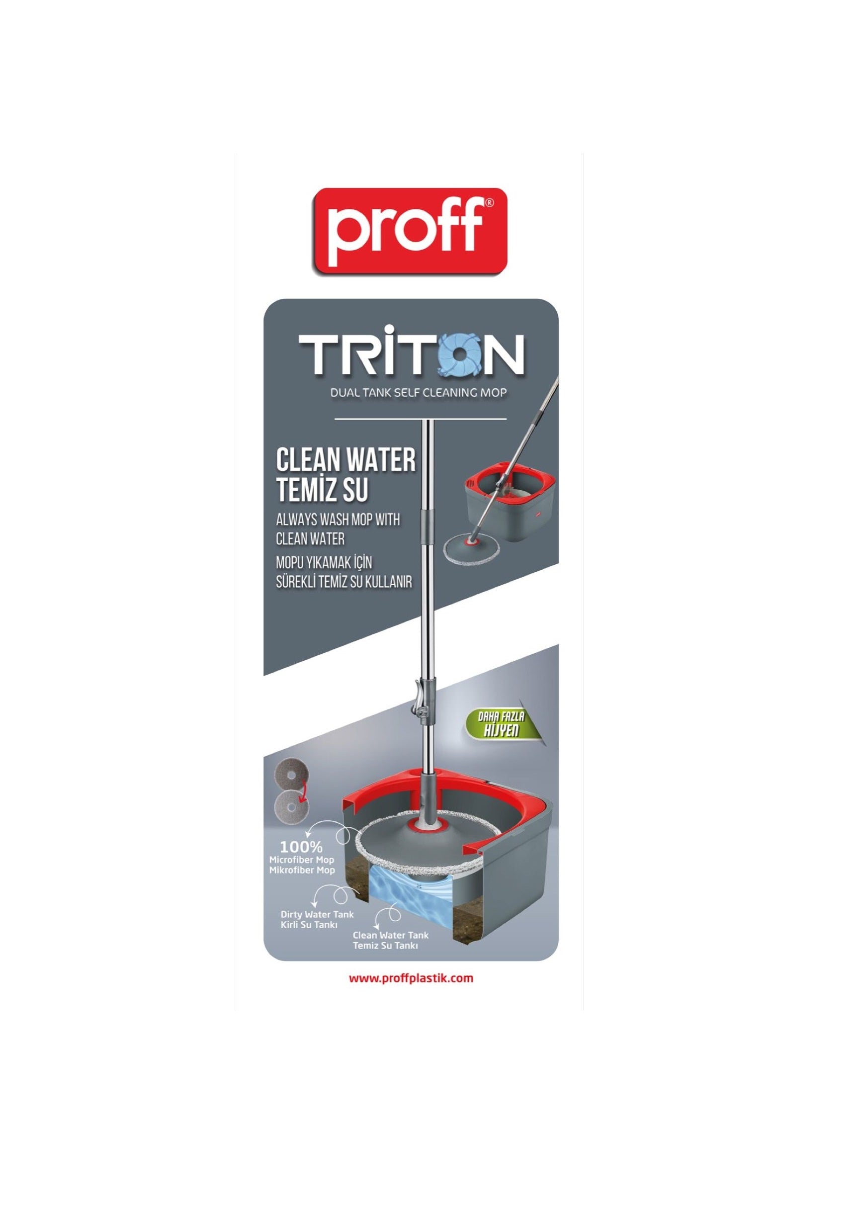 TRITON DUAL TANK SELF CLEANING MOP SET