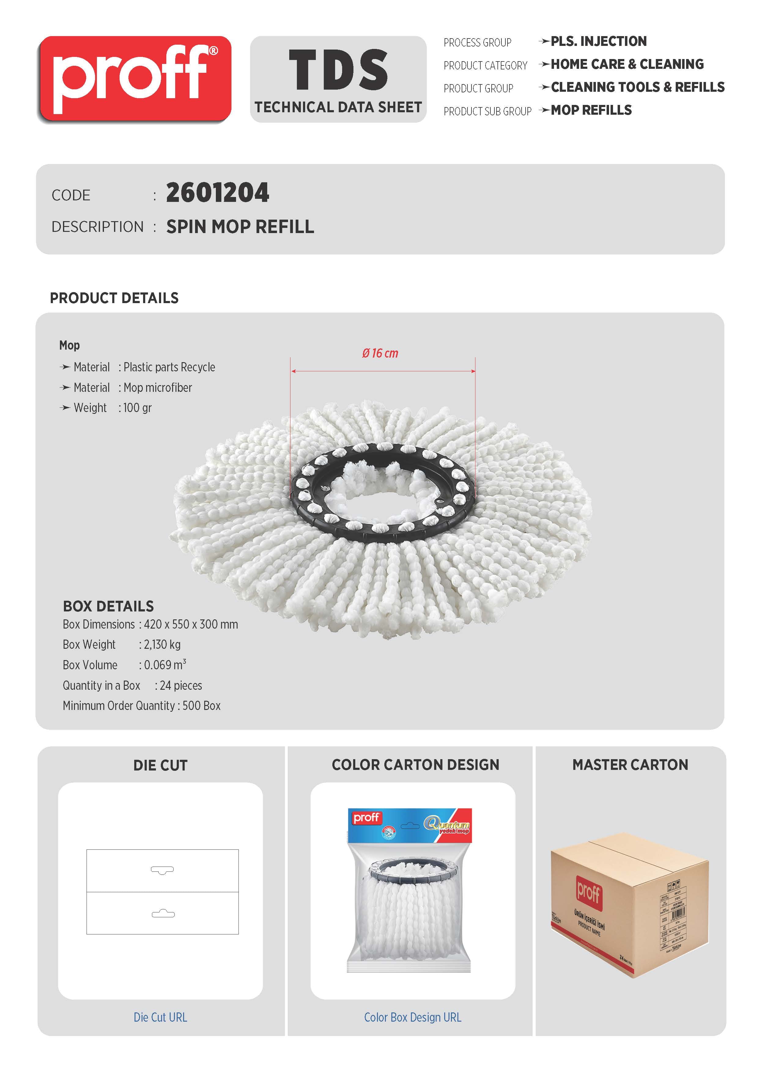 SPIN MOP REFILL SPARE PARTS