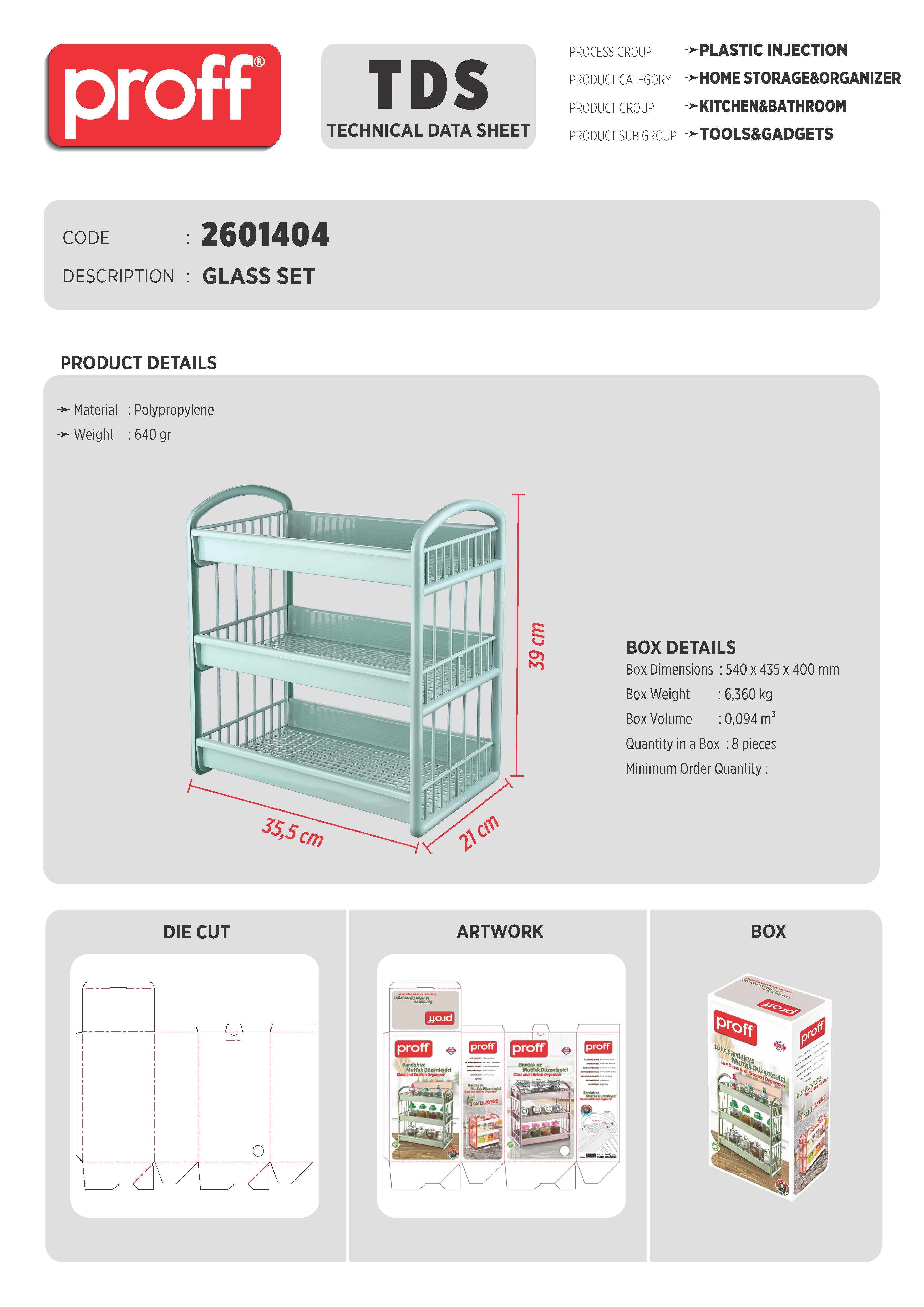 3 LAYER CUP RACK (PLASTIC)