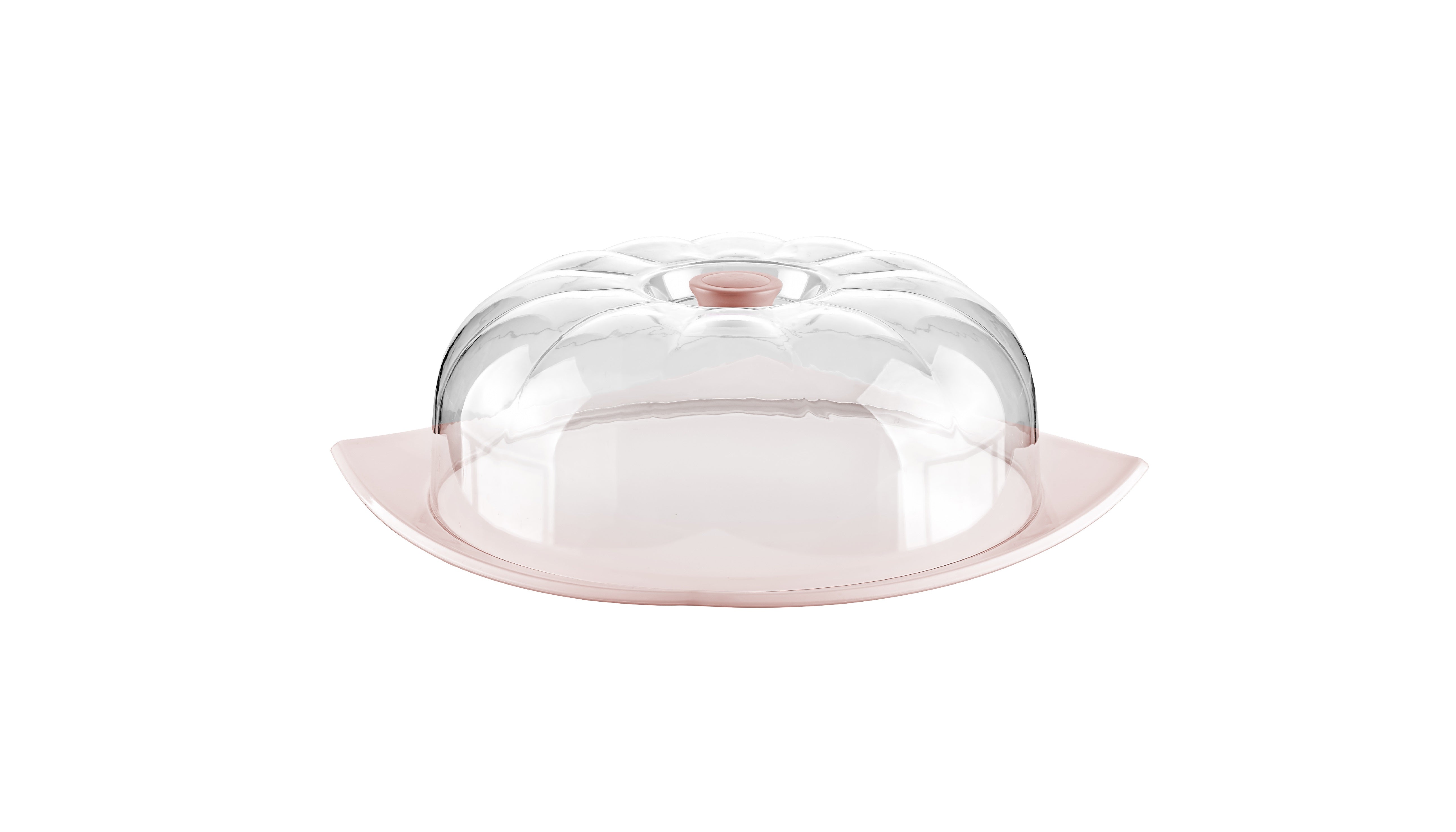 SQUARE SHAPED CAKE STAND WITH DOME