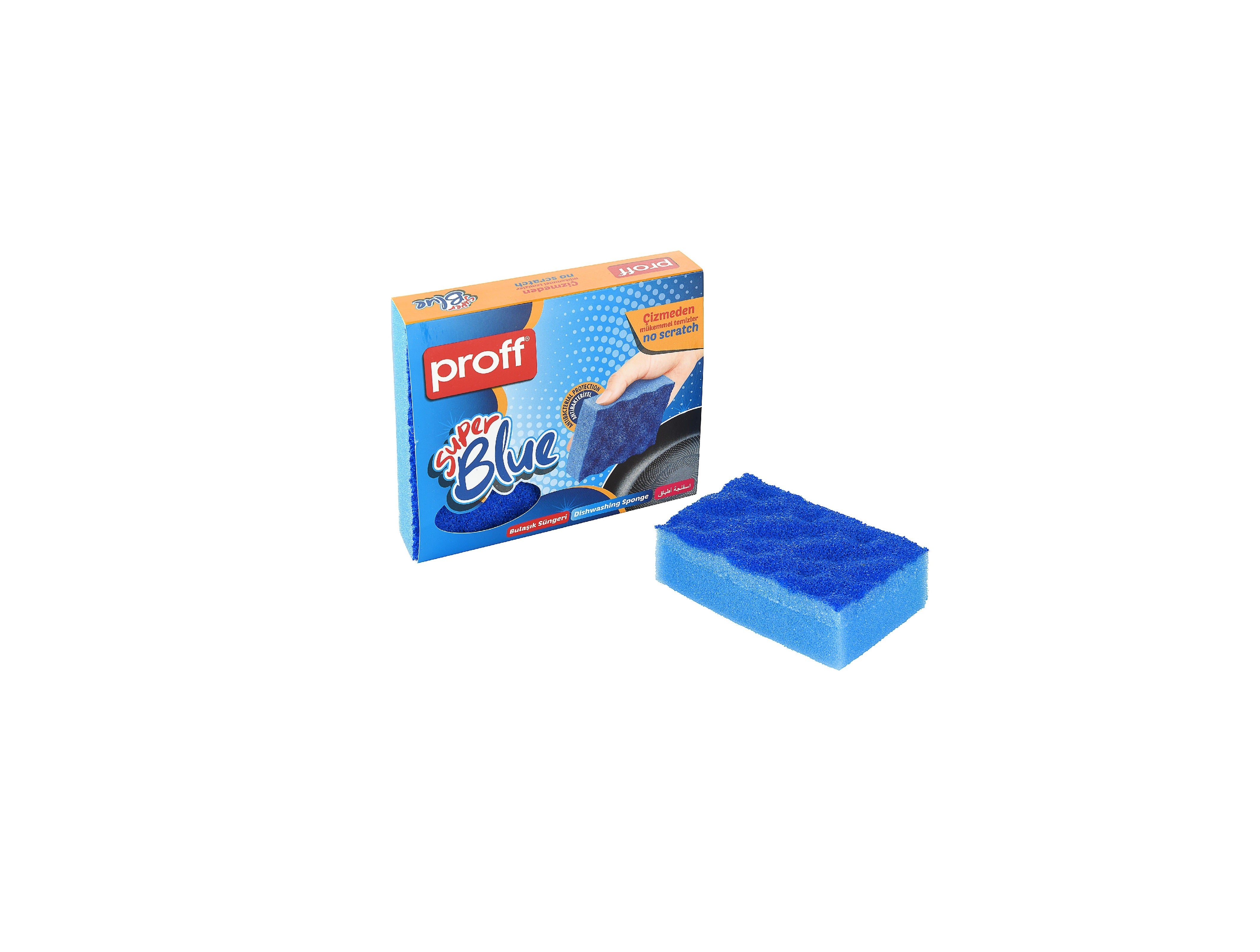 SUPER BLUE DISHWASHING SPONGE (2 PCS)