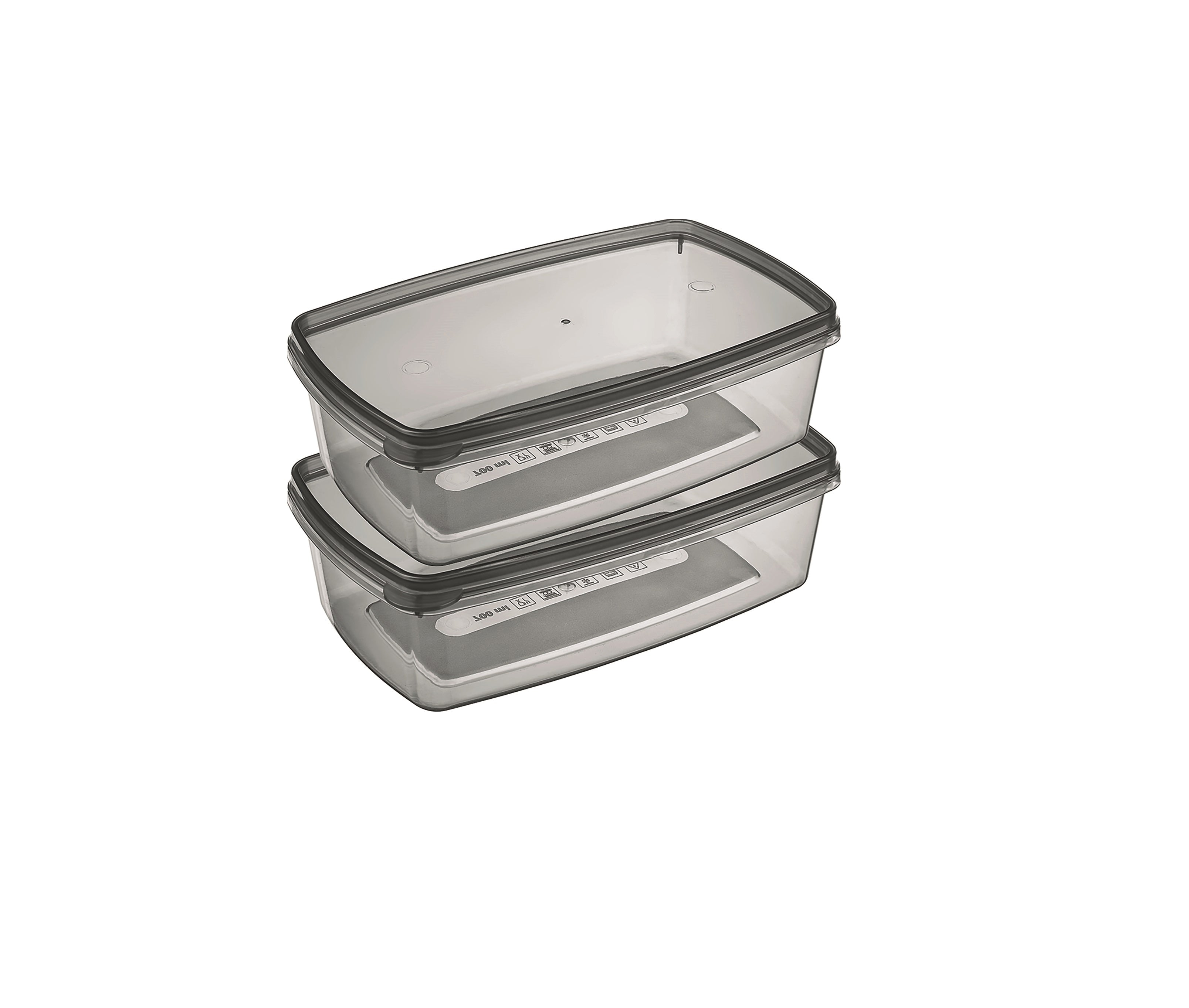 RECTANGULAR STORAGE 2 PCS - (2x700 ml)