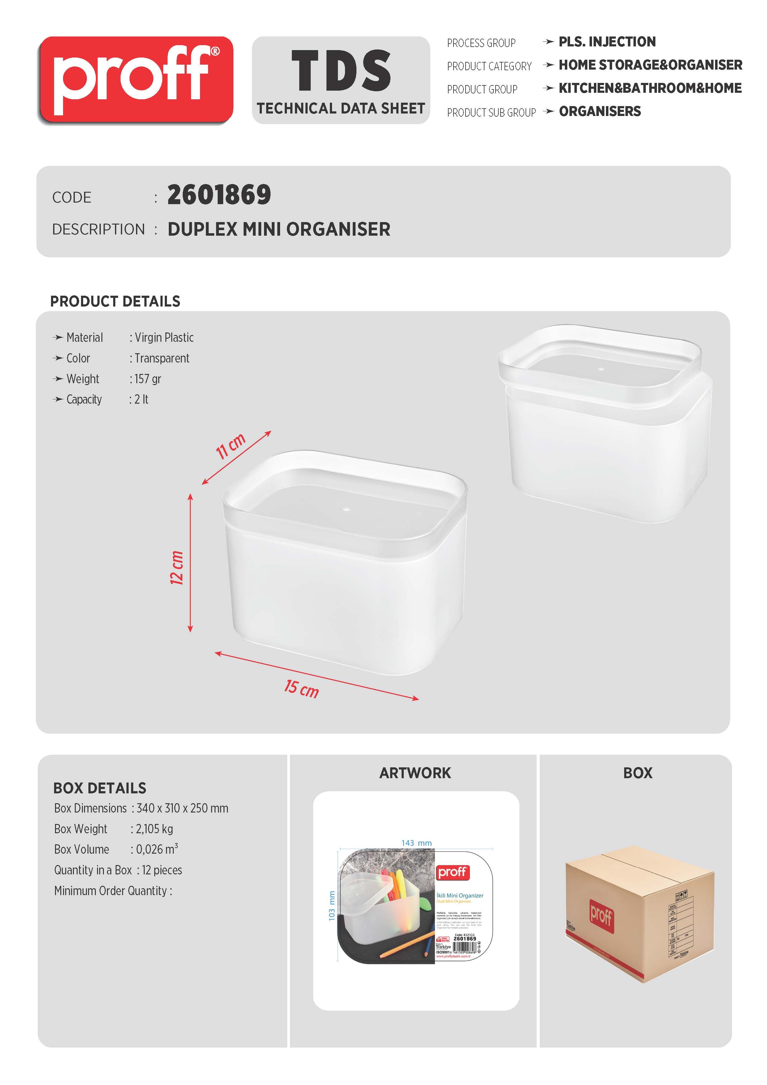 DUPLEX MINI ORGANISER